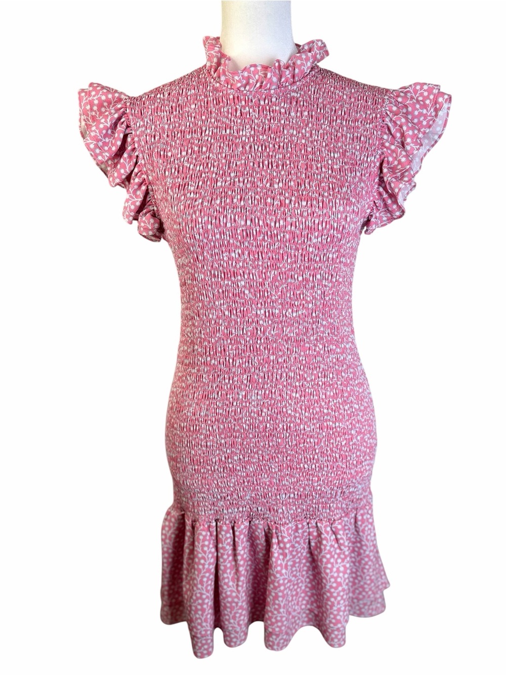 French Connection Smocked Mini Dress Size XS